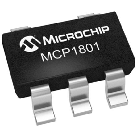 Microchip Régulateur De Tension, MCP1801T-5002I/OT, 150mA, SOT-23 5 Broches.
