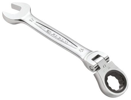 Facom Combination Ratchet Spanner, 16mm, Metric, Double Ended, 179 Mm Overall