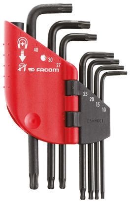 Facom TORX®-Schlüsselsatz L-Form 7-teilig, T10 → T40