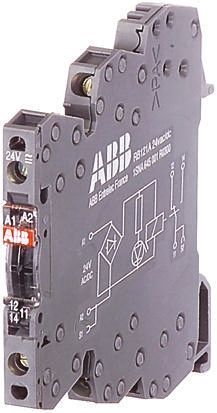 ABB R600 Interface Relais / 250V Ac 110V Ac/dc, 1-poliger Wechsler DIN-Schienen 5 V → 250V Ac