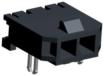 Molex Micro-Fit 3.0 Leiterplatten-Stiftleiste Gewinkelt, 2-polig / 1-reihig, Raster 3.0mm, Kabel-Platine,