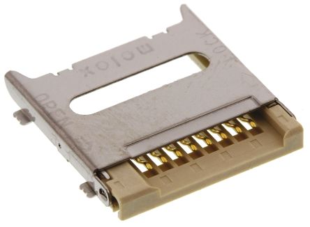 Molex TRANSFLASH MicroSD Speicherkarten-Steckverbinder Stecker, 8-polig / 1-reihig, Raster 1.1mm