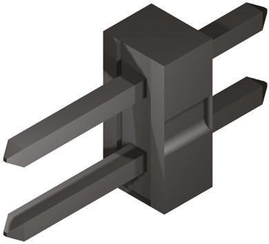 Molex Milli-Grid Stiftleiste Gerade, 2-polig / 2-reihig, Raster 2.0mm, Platine-Platine, Lötanschluss-Anschluss, 2.0A,