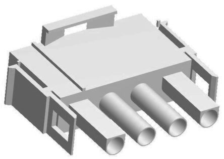 Molex MLX Steckverbindergehäuse Stecker, 4-polig / 1-reihig Gerade, Kabelmontage