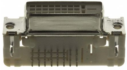 Molex MicroCross 74320 Sub-D Steckverbinder Buchse Abgewinkelt, 24-polig / Raster 1.91mm, Durchsteckmontage