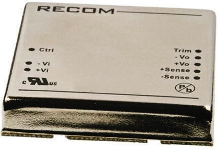 Recom RP60-G DC/DC-Wandler 60W 48 V Dc IN, 12V Dc OUT / 5A 1.6kV Dc Isoliert