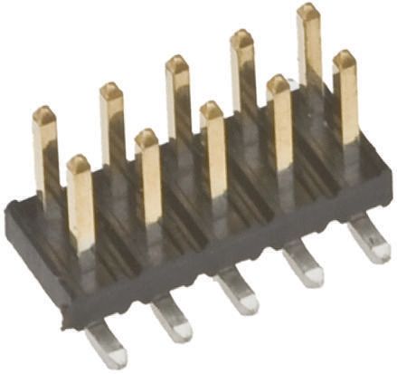 Amphenol ICC Amphenol FCI Minitek Series Straight Surface Mount Pin Header, 8 Contact(s), 2.0mm Pitch, 2 Row(s), Unshrouded
