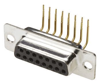 ASSMANN WSW A-DF 25 Way Right Angle Through Hole D-sub Connector Socket, 2.77mm Pitch