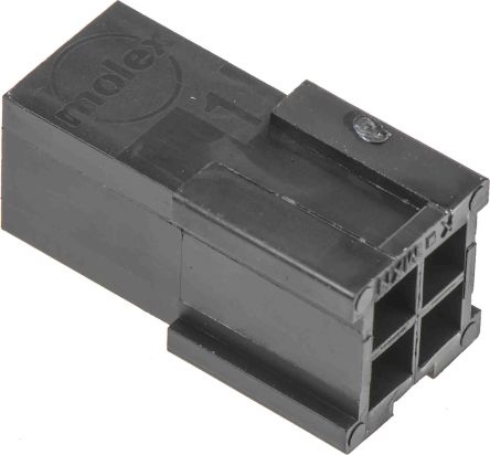 TE Connectivity, Universal MATE-N-LOK Male Connector Housing, 6.35mm Pitch, 6 Way, 1 Row