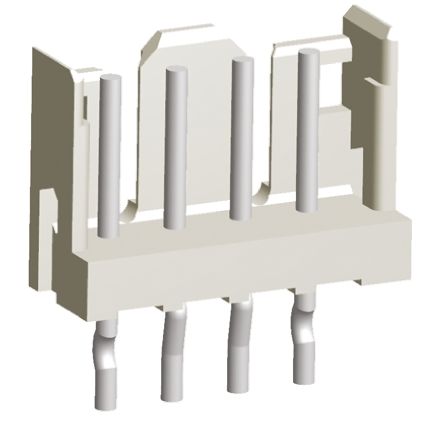 TE Connectivity AMP CT Leiterplatten-Stiftleiste Gerade, 4-polig / 1-reihig, Raster 2.0mm, Kabel-Platine,