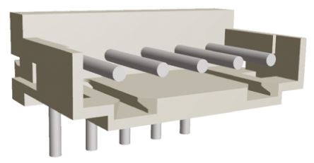 TE Connectivity AMP CT Leiterplatten-Stiftleiste Gewinkelt, 5-polig / 1-reihig, Raster 2.0mm, Kabel-Platine,