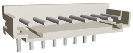 TE Connectivity AMP CT Leiterplatten-Stiftleiste Gewinkelt, 8-polig / 1-reihig, Raster 2.0mm, Kabel-Platine,