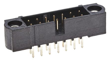 HARWIN Conector Macho Para PCB Serie Datamate J-Tek De 14 Vías, 2 Filas, Paso 2.0mm, Para Soldar, Montaje En Orificio
