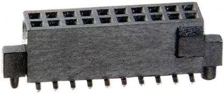 HARWIN Conector Hembra Para PCB, De 10 Vías En 2 Filas, Paso 1.27mm, 12A, Montaje Superficial, Para Soldar