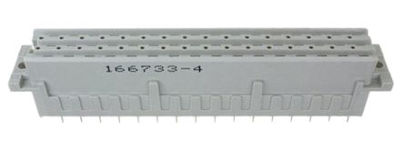TE Connectivity Eurocard DIN 41612-Steckverbinder Buchse Gerade, 48-polig / 3-reihig, Raster 5.08mm Lötanschluss