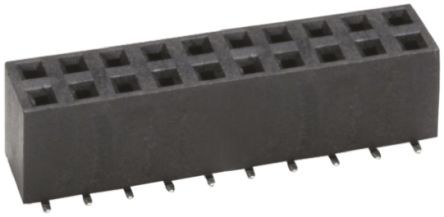 HARWIN Leiterplattenbuchse Gerade 20-polig / 2-reihig, Raster 2.54mm