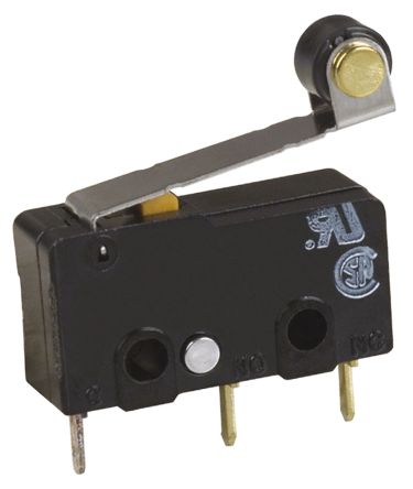 Omron Mikroschalter Rollenhebel-Betätiger PCB, 100 MA @ 30 V Dc, SPDT IP 40 0,16 N -25°C - +85°C