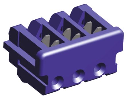TE Connectivity AMP CT Steckverbindergehäuse Buchse 2mm, 3-polig / 1-reihig Gerade, Kabelmontage Für