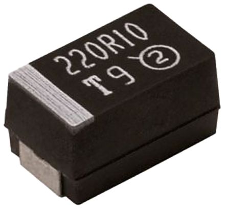 Vishay TR3 Kondensator, MnO2, 100μF, 6.3V Dc SMD, ±10%, Gehäuse 6032-28, +125°C