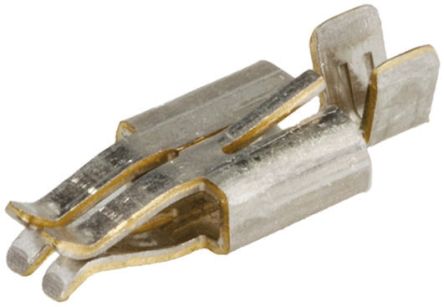 TE Connectivity Hermaphroditic Series Female Crimp Terminal, 22AWG Min, 18AWG Max