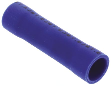 JST FVC Kabelspleißverbinder, Stoßverbinder, Blau, 16 → 14 AWG, Ø 4.5mm, Ges.L 22.7mm