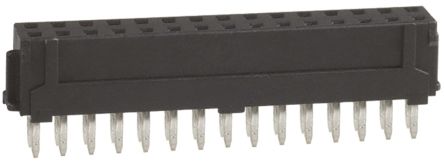 Hirose DF11 Series Straight Through Hole Mount PCB Socket, 30-Contact, 2-Row, 2mm Pitch, Solder Termination