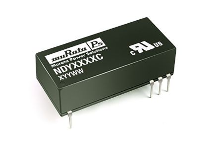 Murata Power Solutions Murata NDY DC/DC-Wandler 3W 24 V Dc IN, 5V Dc OUT / 600mA 1kV Dc Isoliert