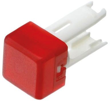 EAO Red Square Push Button Indicator Lens For Use With 18 Series