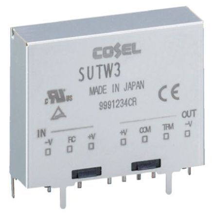 Cosel DC/DC-Wandler 3W 24 V Dc IN, ±15V Dc OUT / 100mA 500V Ac Isoliert
