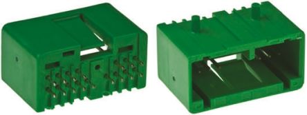 JAE Conector Macho Para PCB Serie IL-AG5 De 16 Vías, 2 Filas, Paso 2.5mm, Para Soldar, Montaje En Orificio Pasante