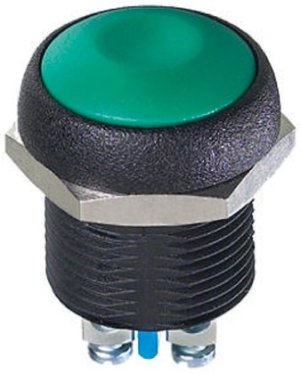 APEM Push Button Switch, Momentary, Panel Mount, 14.8mm Cutout, SPST, 250V Ac, IP67