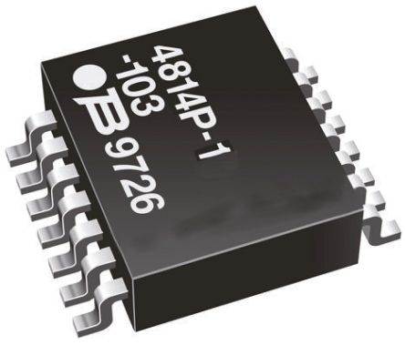 Bourns, 4800P 10kΩ ±2% Isolated Resistor Array, 7 Resistors, 1.12W Total, SOM, Standard SMT