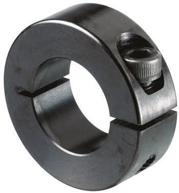 Huco 轴环, 5mm轴直径, 一件, 夹紧螺丝, 黑色氧化, 钢, 16mm外径, 9mm宽度