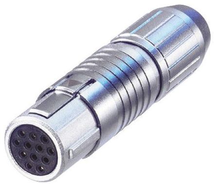 Neutrik MSCF Series, 12 Pole Cable Mount Miniature Connector, Female Contacts, Push-Pull Mating