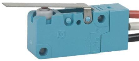 Panasonic Mikroschalter Scharnierhebel-Betätiger Verdrahtet, 3 @ 250 Vac A, 1-poliger Wechsler IP 67 1,18 N -40°C -
