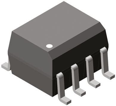 Vishay, VOD217T DC Input Phototransistor Output Dual Optocoupler, Surface Mount, 8-Pin SOIC