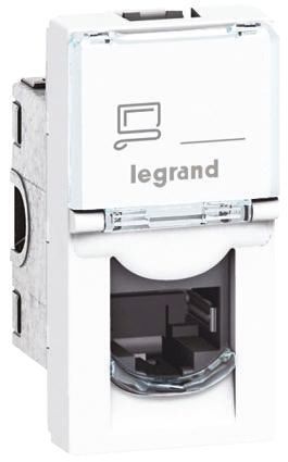 Legrand Mosaic Telefondose Weiß