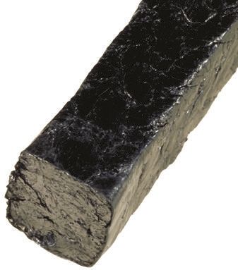 Klinger 石墨盘根, 9.5 mm尺寸, 20m/s转速, 最大操作压力280 bar, 工作温度-200°C至+430°C, pH值0至14