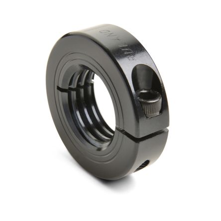 Ruland 轴环, 20mm轴直径, 一件, 夹紧螺丝, 黑色氧化, 钢, 40mm外径, 15mm宽度