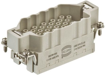 HARTING Han EEE Industrie-Steckverbinder Kontakteinsatz, 41-polig 16A Stecker