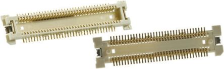 Hirose Conector Macho Para PCB Serie FX11 De 60 Vías, 2 Filas, Paso 0.5mm, Para Soldar, Montaje Superficial
