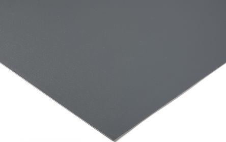 RS PRO PVC Kunststoffplatte, Grau, 30mm X 500mm X 1000mm / 1.47g/cm³ Bis +60°C, Voll