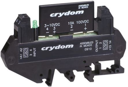 Sensata / Crydom Module à Relais Statique DRA1 CMX, Rail DIN, 0 A, 28 V C.c.