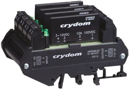 Sensata / Crydom Module à Relais Statique DRA4-CMX, Rail DIN, 0 A, 28 V