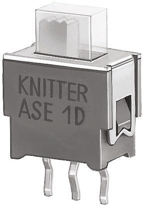 KNITTER-SWITCH Interruptor De Actuador Deslizante SPDT, On-Off-On, 50 MA A 48 V Dc, Montaje En PCB