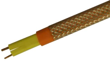 RS PRO 伴热电缆, 110V 交流, 30W/m, 硅橡胶护套, 最低工作温度-60°C, 恒定功率电缆