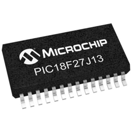 Microchip PIC18F27J13-I/SS, 8bit PIC Microcontroller, PIC18F, 48MHz, 128 KB Flash, 28-Pin SSOP
