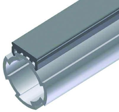 Bosch Rexroth Grey PVC Cover Strip, 10mm Groove Size, 2m Length