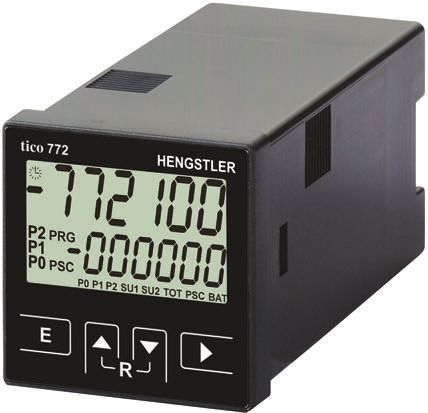 Hengstler TICO 772 Zähler LCD 6-stellig, Minuten, Sekunden, Max. 60kHz, 24 V Ac, 0,0001 → 99 9999