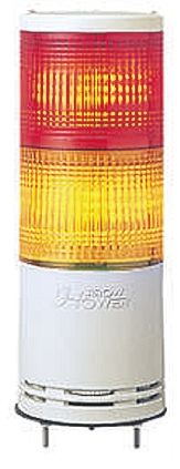 Schneider Electric Harmony XVC4 LED Signalturm 2-stufig Linse Rot/Gelb LED Orange, Rot + Dauer 135.5mm